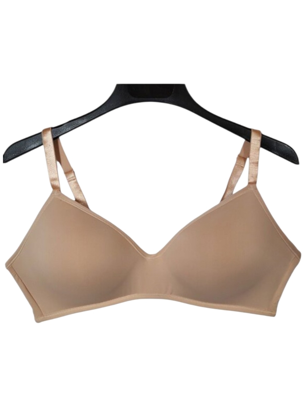 42C Parisian Intimates Seamless Bra Wireless Push-up Padded - Nude Sand